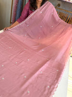 Chiffon Saree with Handowrk /Bj3140