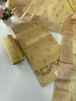Silky kotta unstitched salwar set / U5821