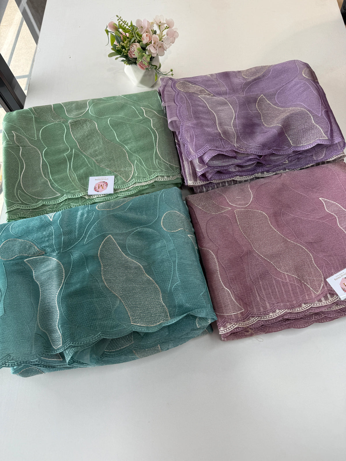 organza saree/ CW473