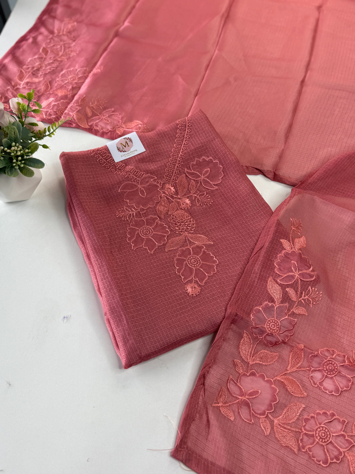 Silky kotta unstitched salwar set / NC199