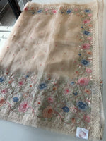 Glass Organza Saree/ 155A