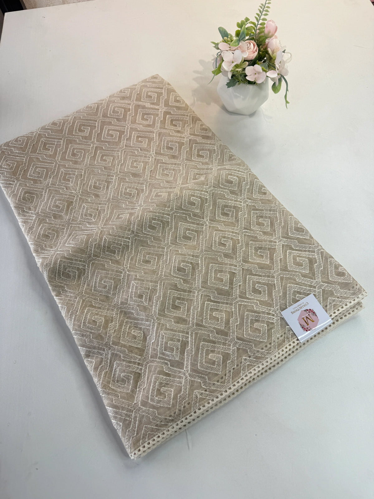 Tissue bledned soft Organza saree / SH898