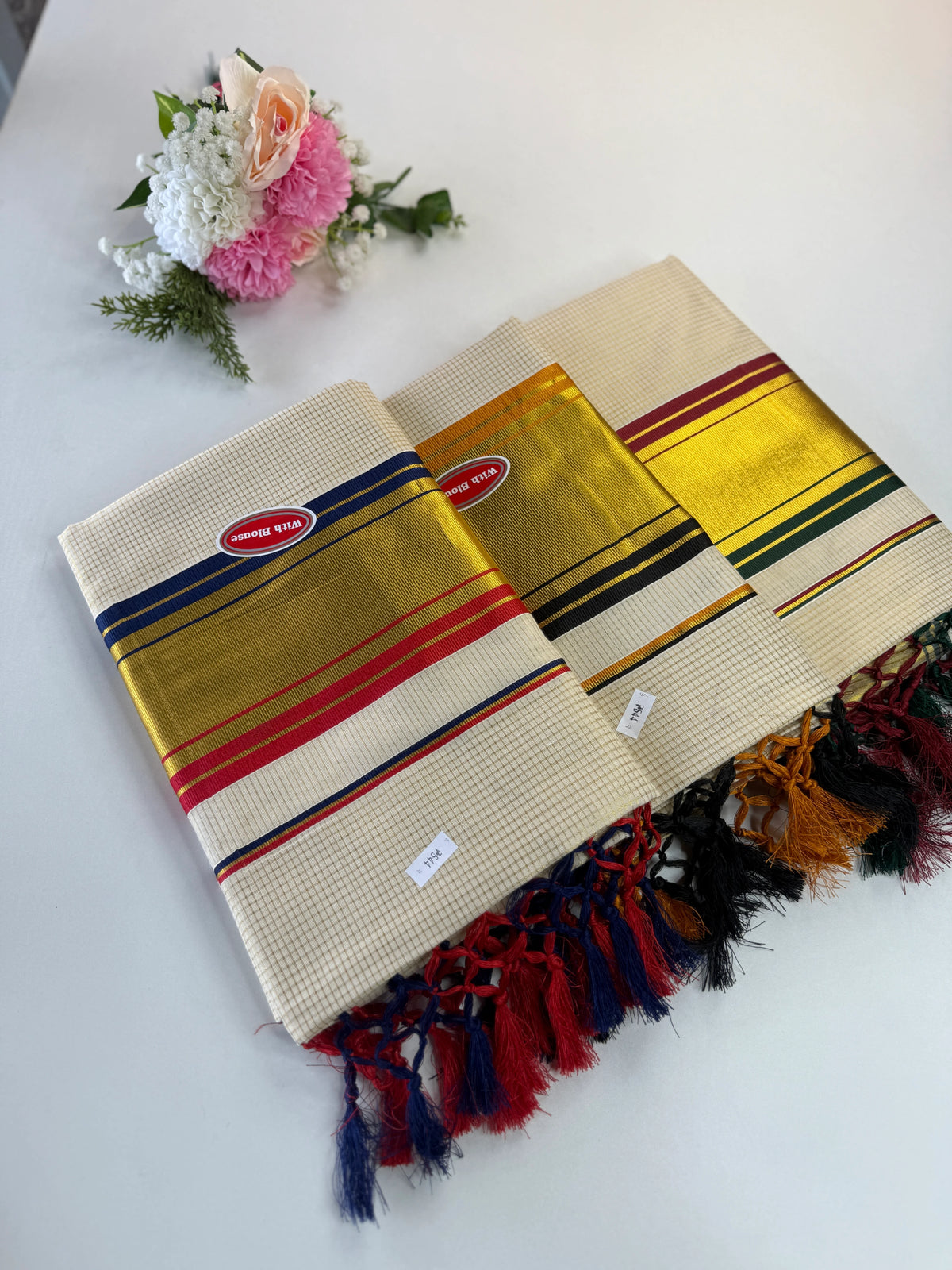 Onam cotton saree / MN7544