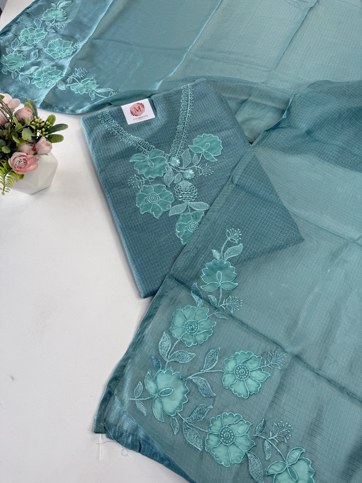 Silky kotta unstitched salwar set / NC199