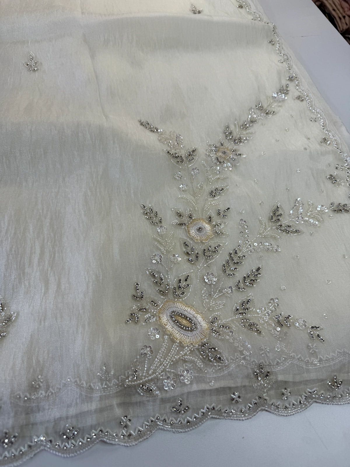 Korean Organza Saree/HW402