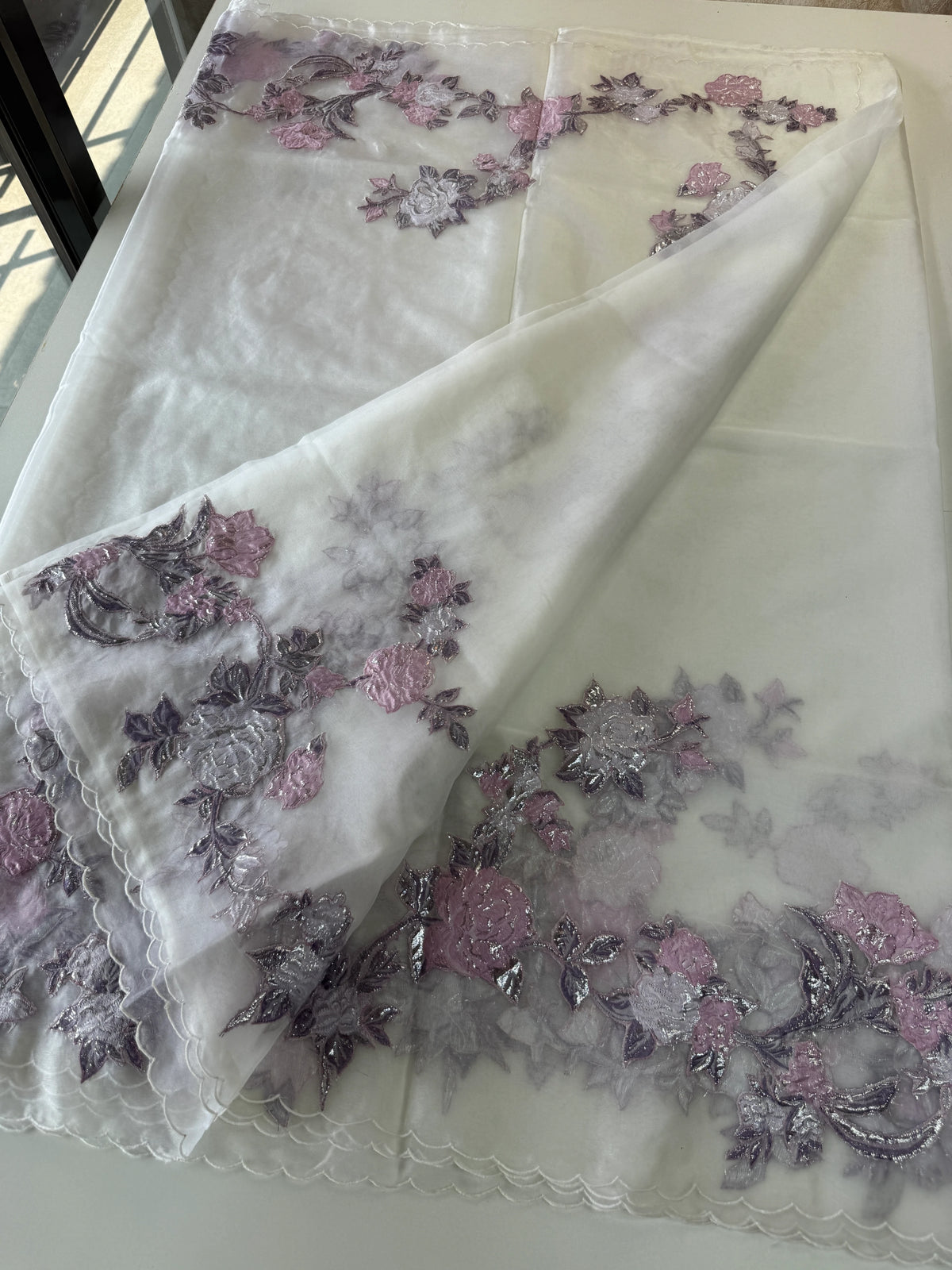 Soft organza saree/FK38