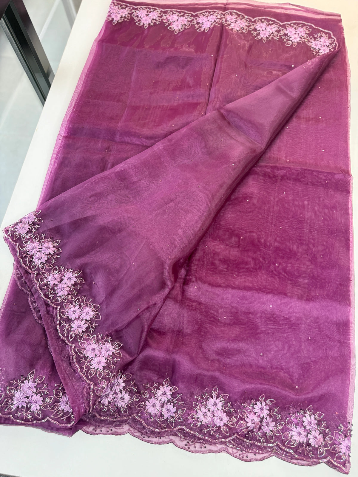 Glass Organza Saree/ HW23