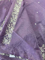 Crushed crape saree/ u5232