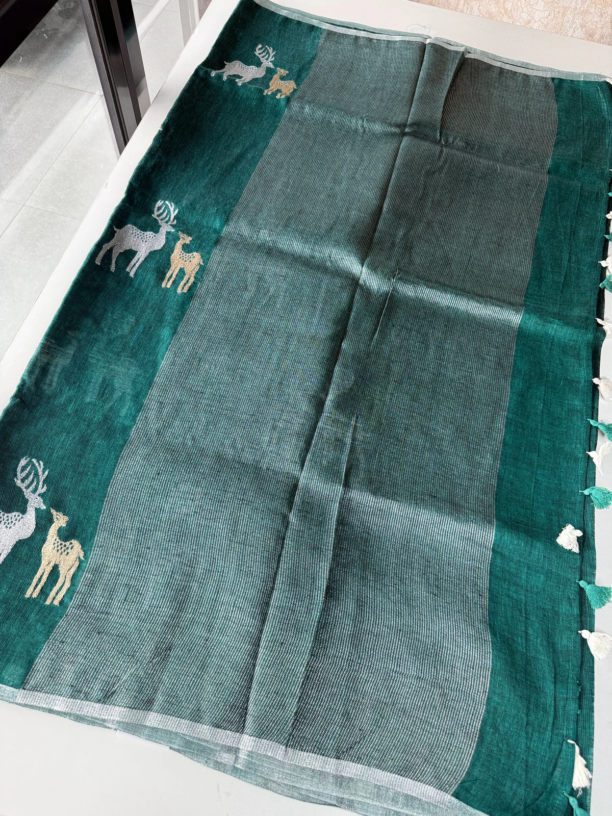 linen Saree/1116