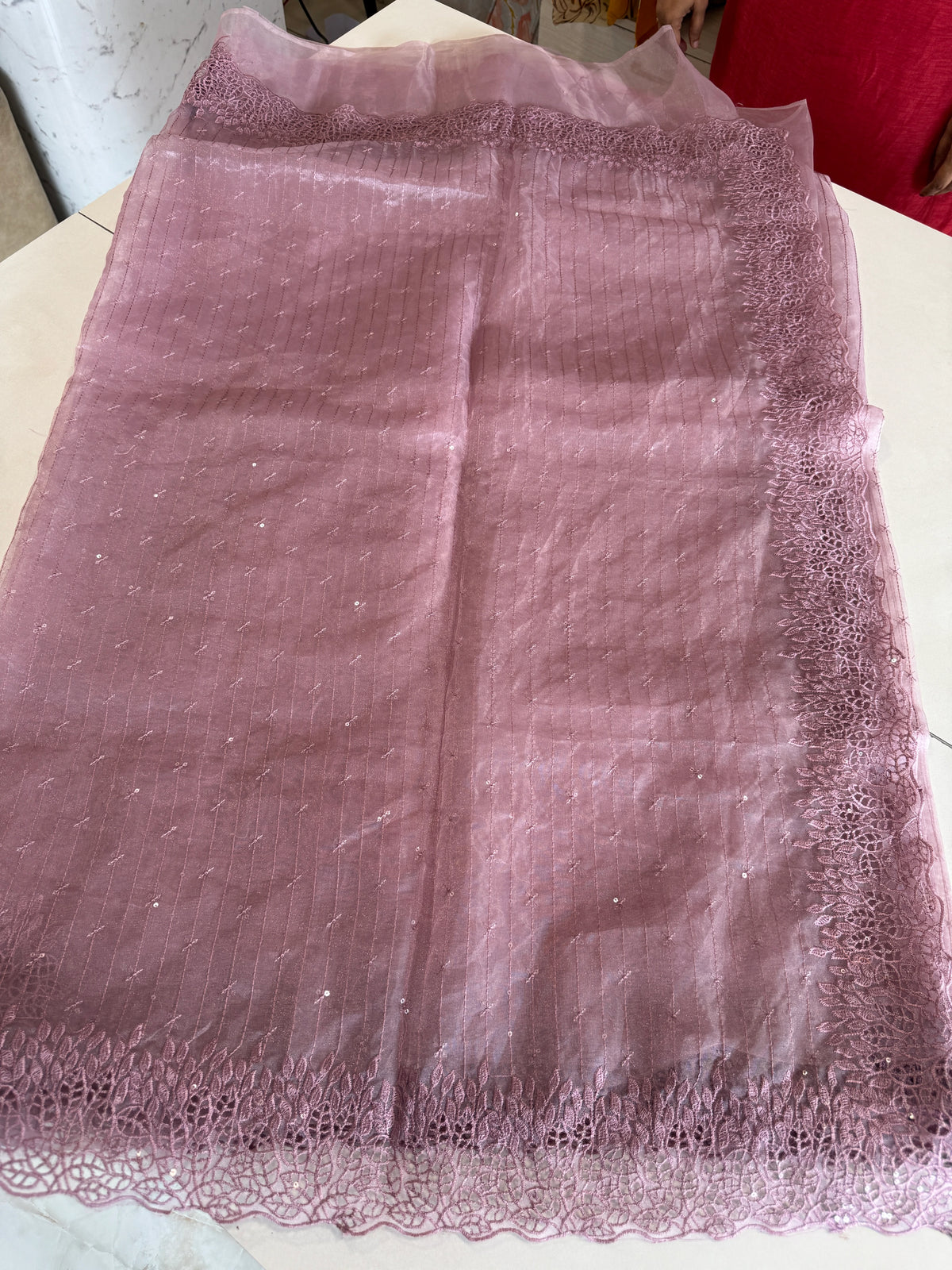 Soft Organza Saree/ Cw055