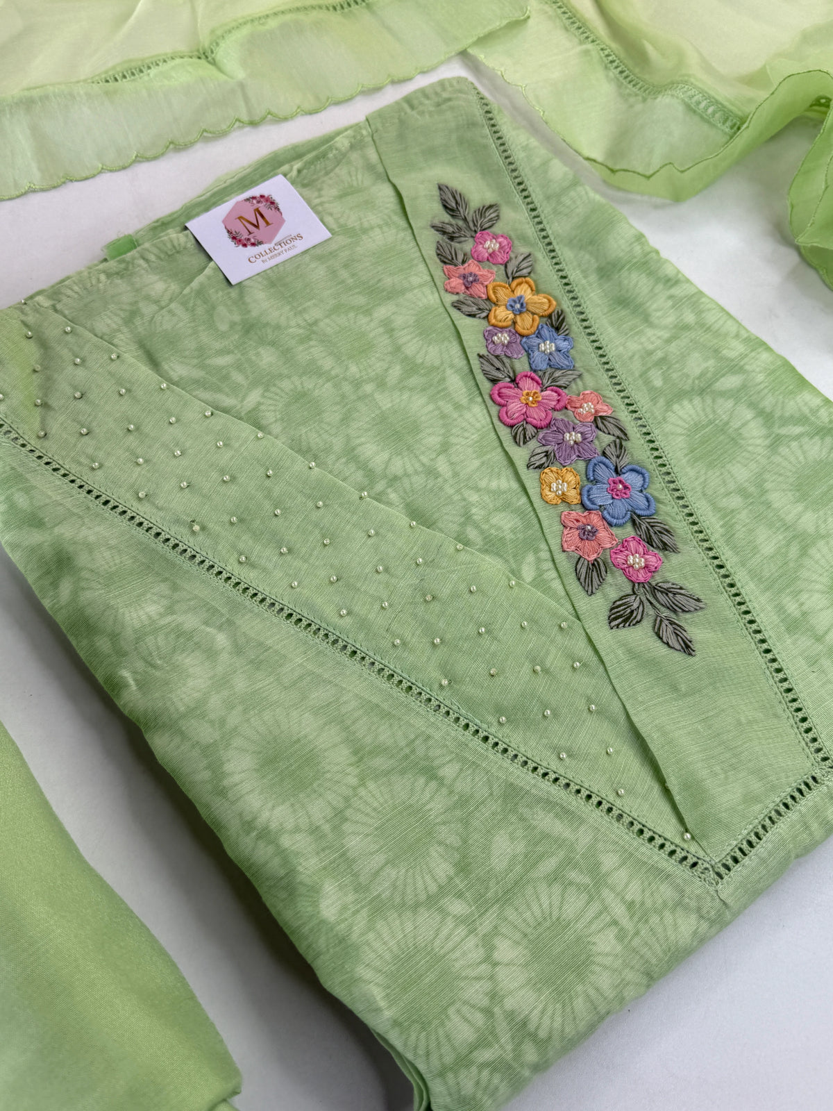 Chanderi unstitched salwar set /NC163