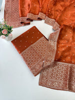 Banarasi weaved unstitched salwar set/NC108