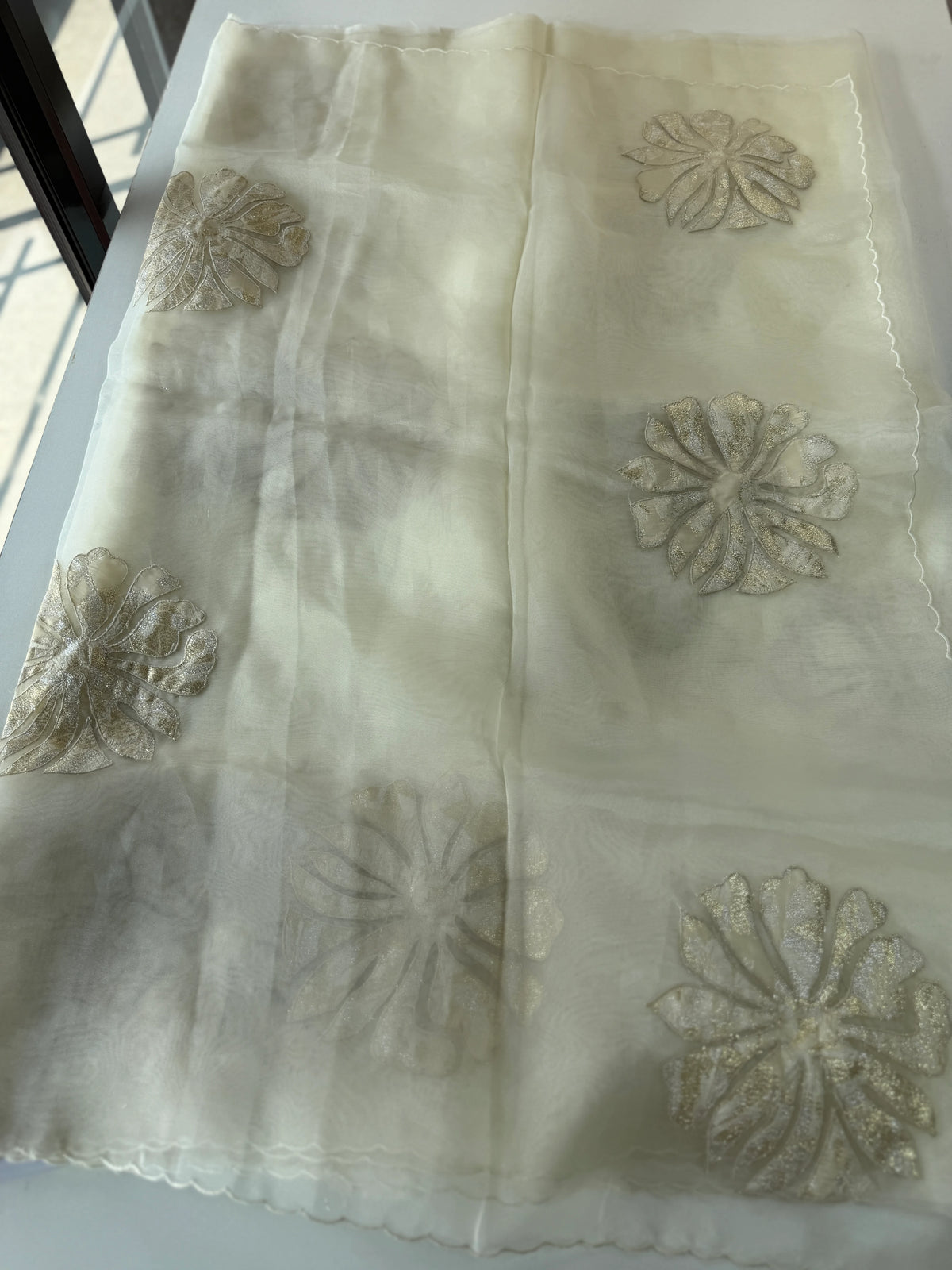 Glass Organza Saree/ LK35
