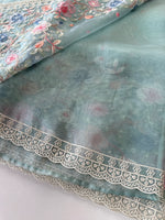 Glass Organza Saree/ 155A