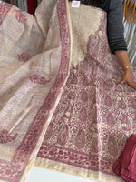 Tissue linen blend unstitched salwar / NC258