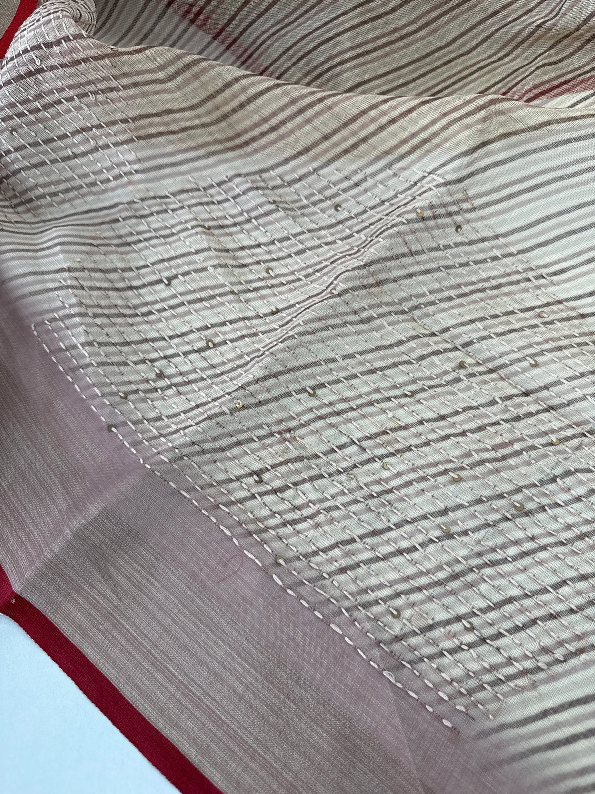 Tissue linen Saree/ 1567