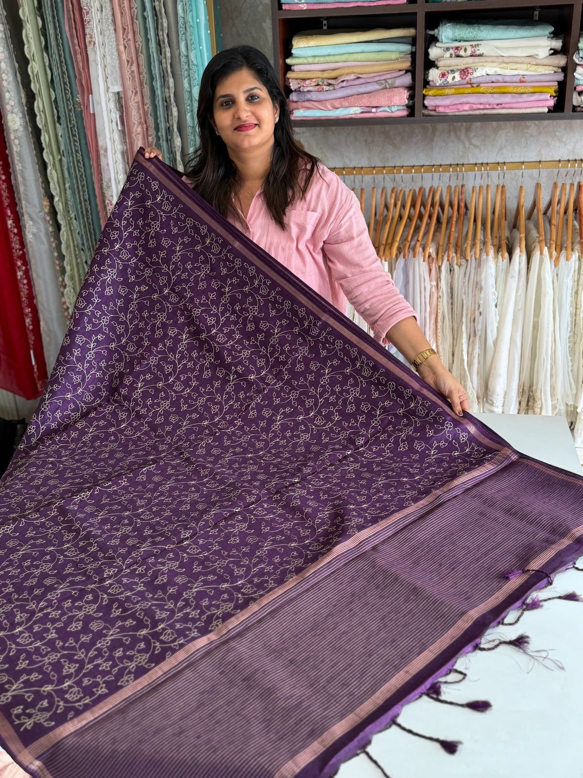 Soft semi Tussar saree/ FG500