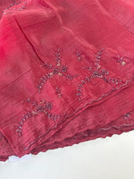 Crushed crape saree/HW324