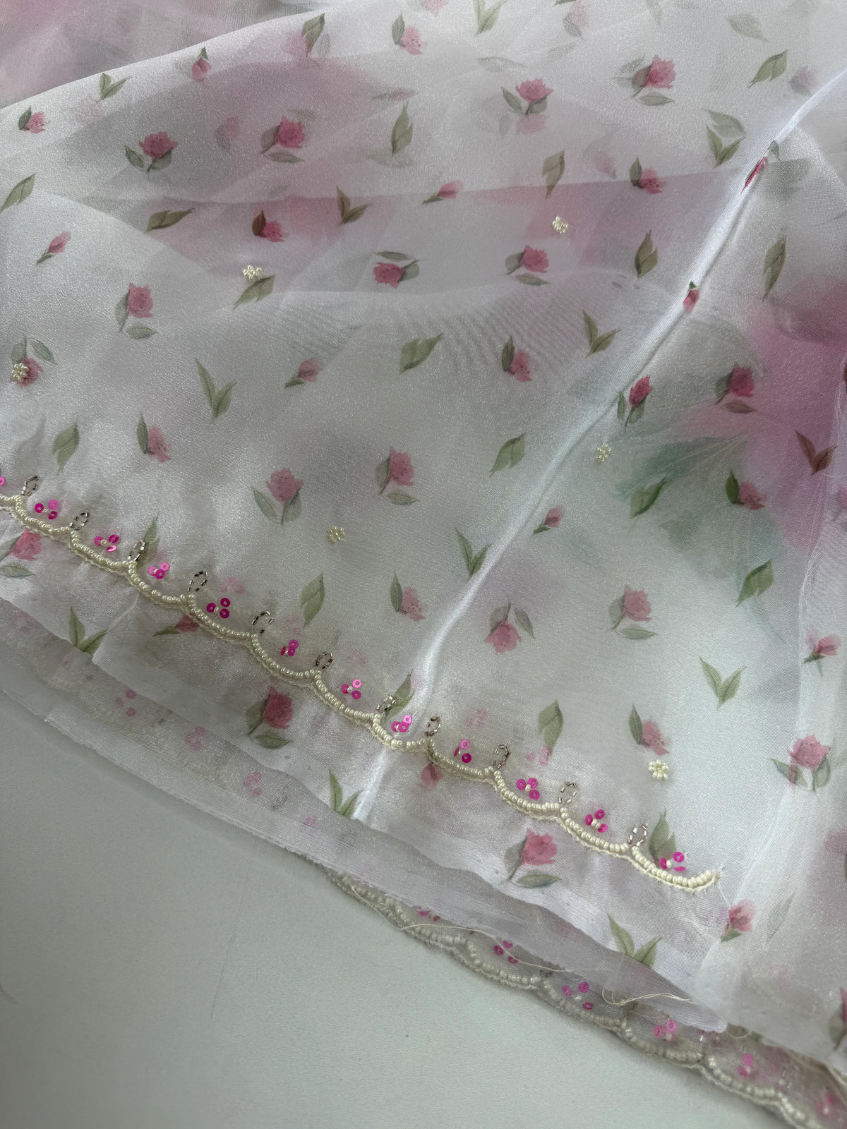 Glass organza Saree/5410