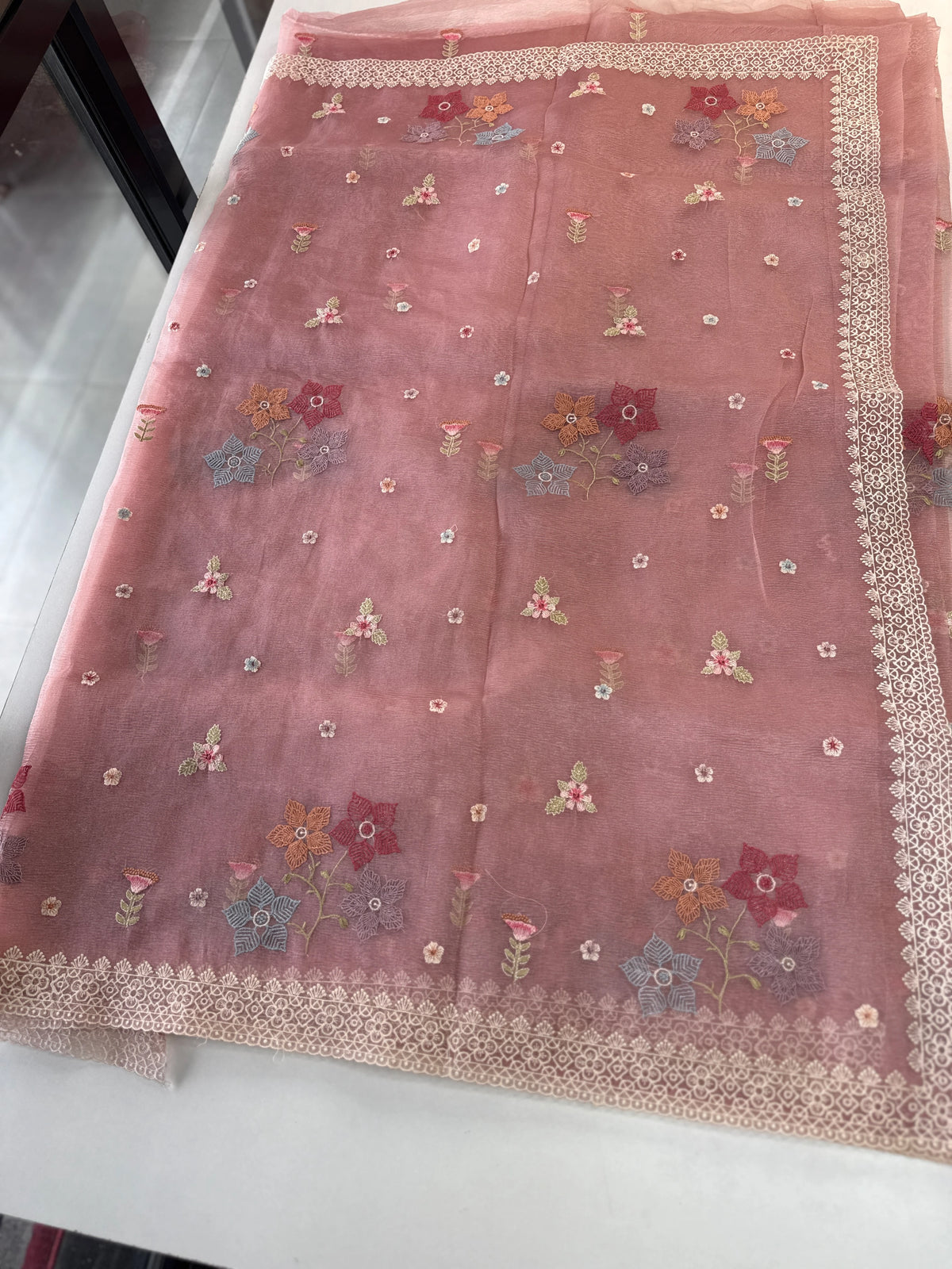Crushed Tissue Saree/ CW323