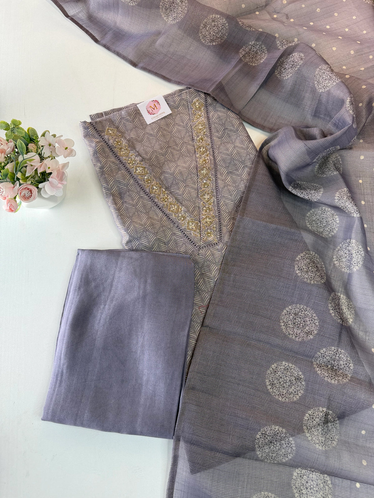 Chnaderi Tissue blend salwar set /U5104