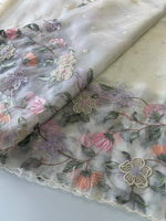 Glass organza Saree/ 155F