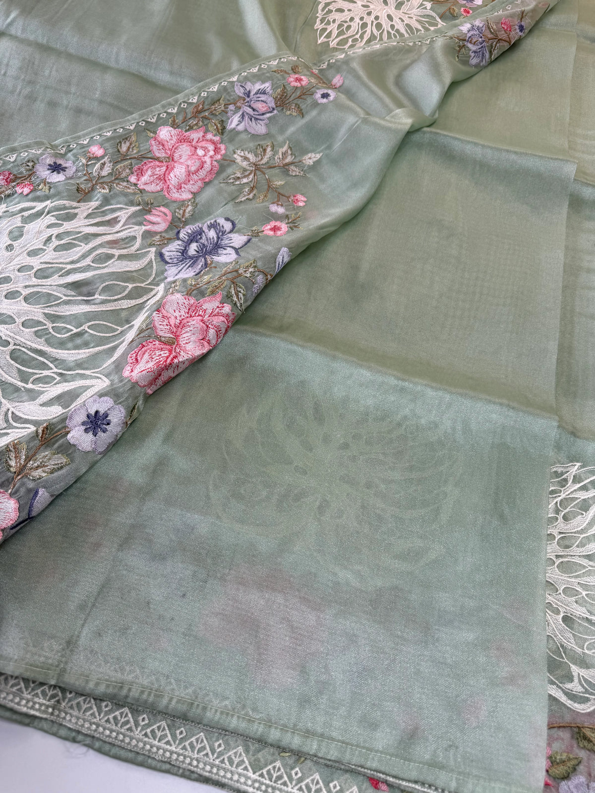 Tissue organza saree /RKF07