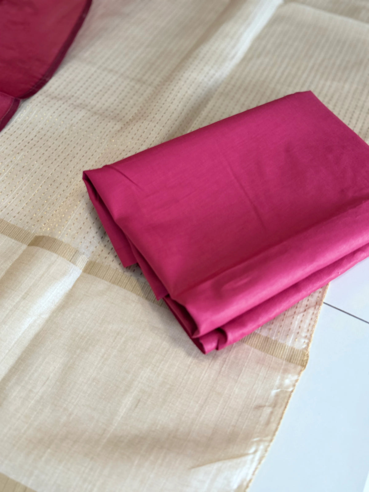 Semi Tussar unstitched salwar set / NC269