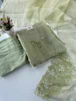 Korean Organza Saree / U4834