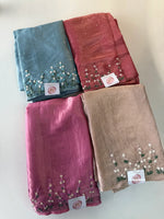 Crushed organza unstitched salwar set /US168