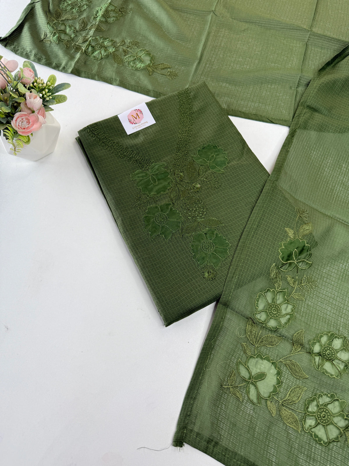 Silky kotta unstitched salwar set / NC199
