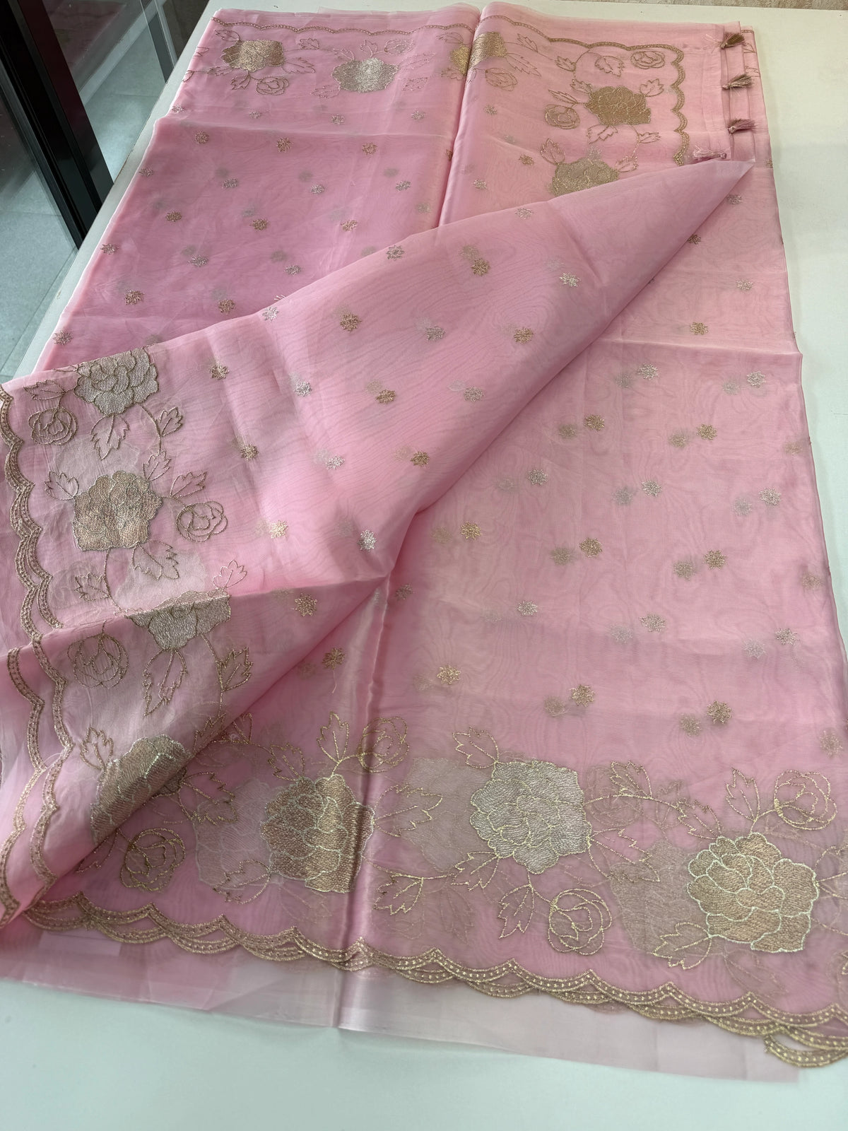 organza saree/ SS100