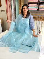 Organza unstitched salwar set / NC160