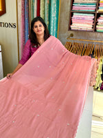 Chiffon Saree with Handowrk /Bj3140