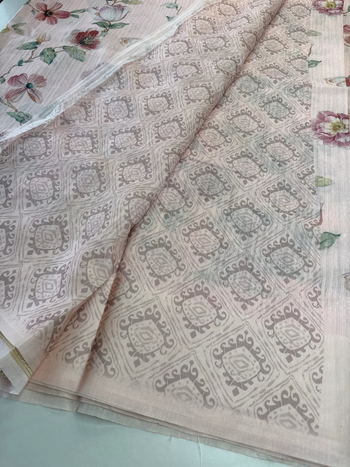 Semi Jute Saree/ 5191