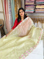 Korean organza saree/ HW595