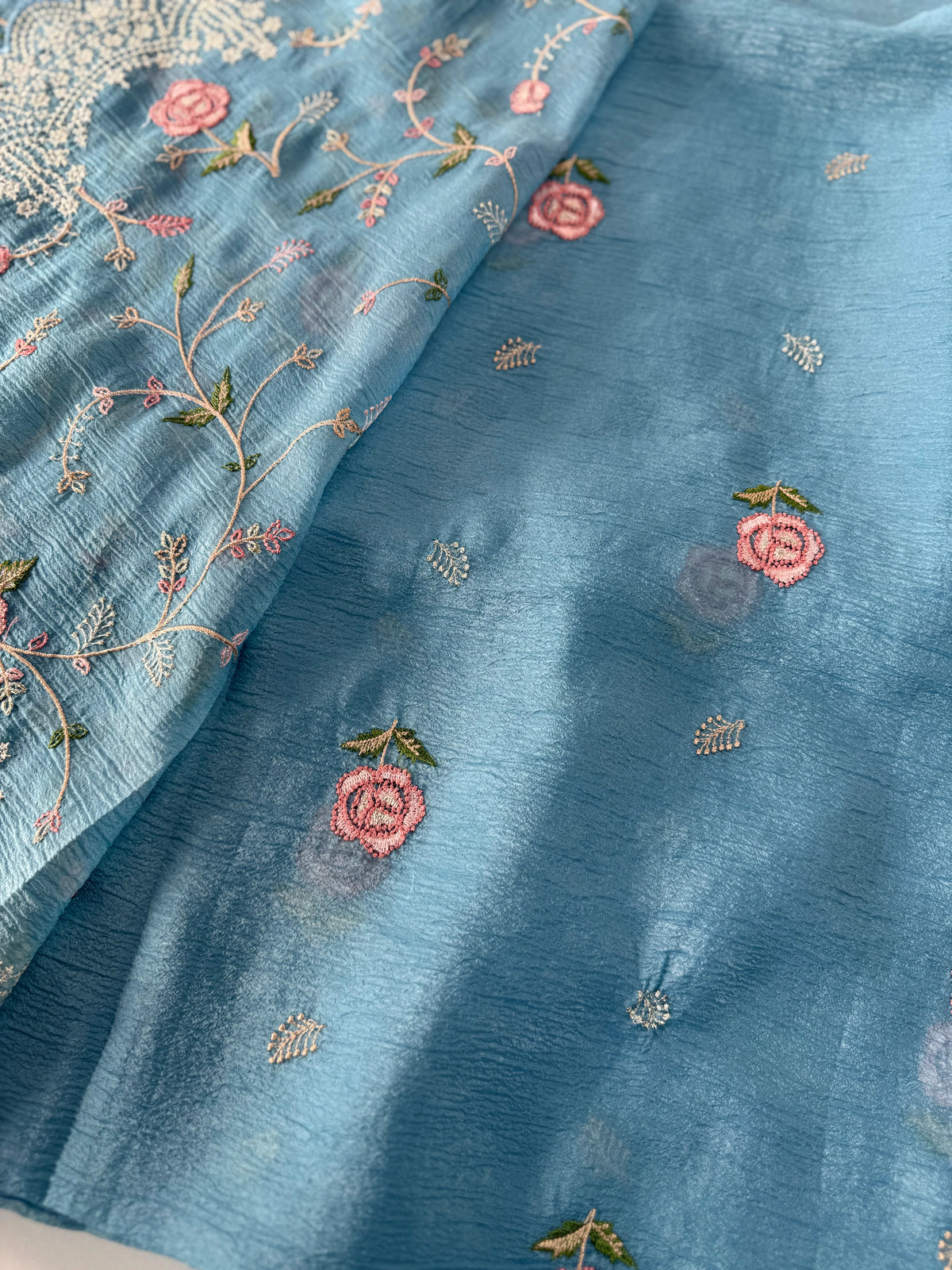 Crushed Crape Saree/ SC75
