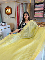 Korean organza saree/ Hw557