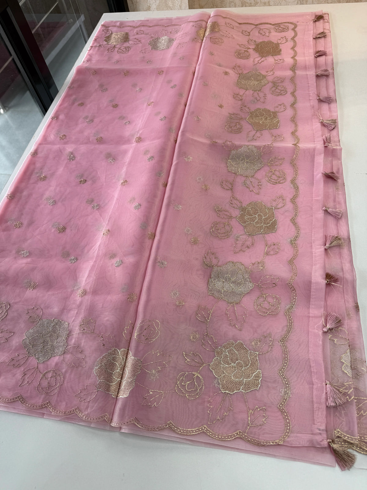 organza saree/ SS100