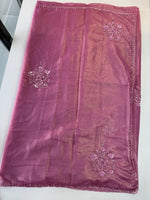 Fancy crushed Organza Saree/ HW490