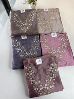 Organza Unstitched salwar set /U5504