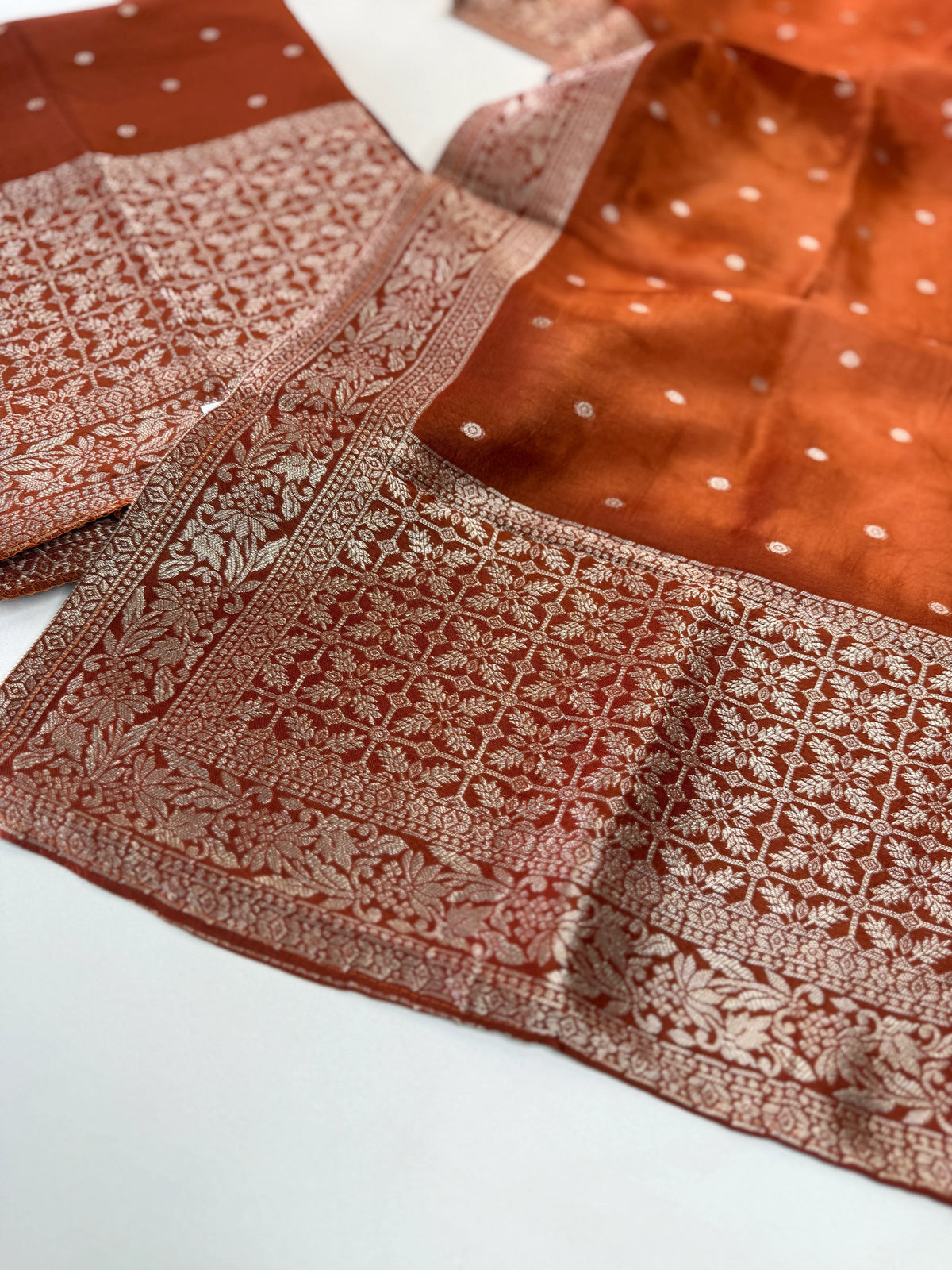 Banarasi weaved unstitched salwar set/NC108