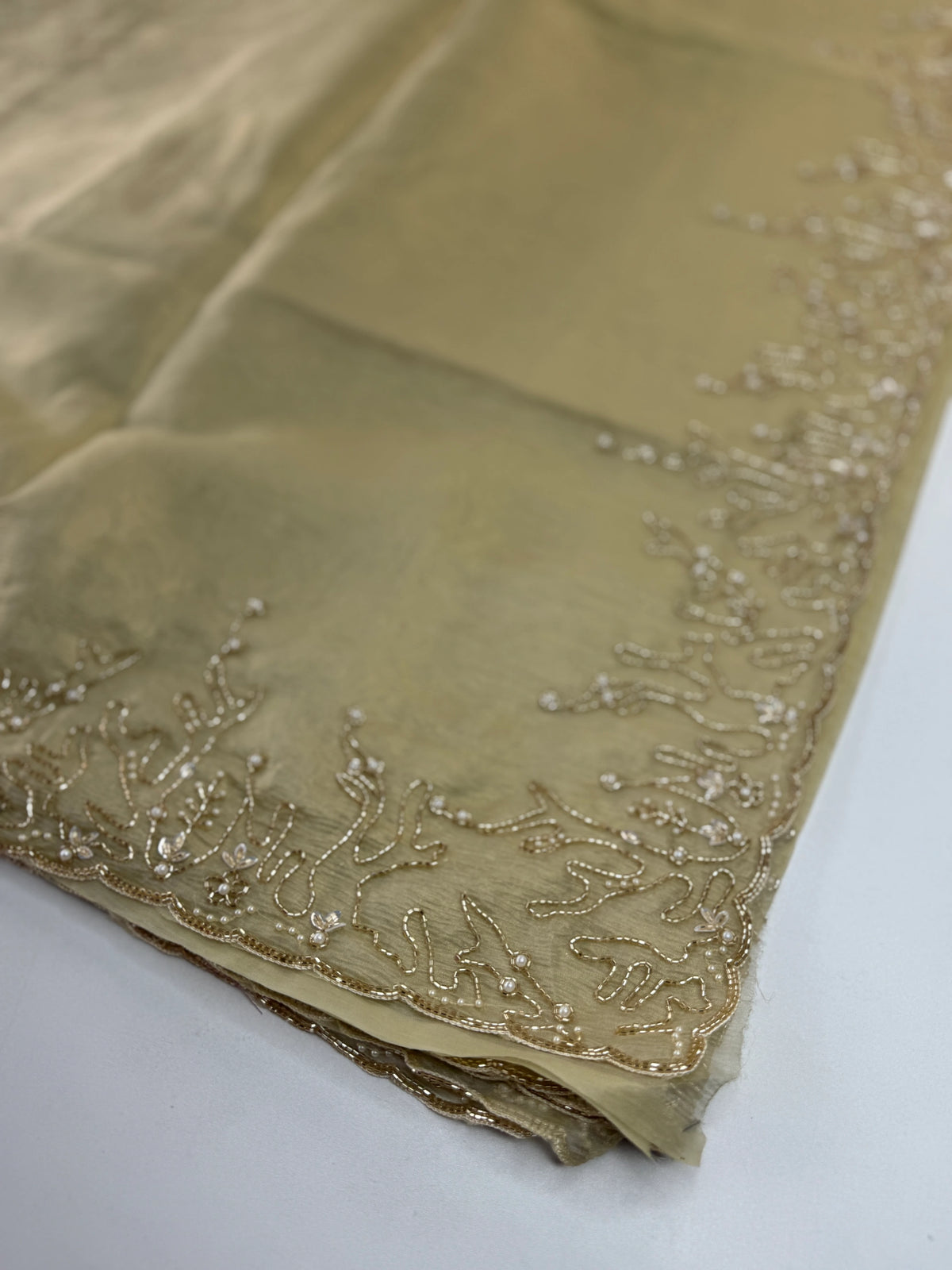 Crushed organza saree/HW344