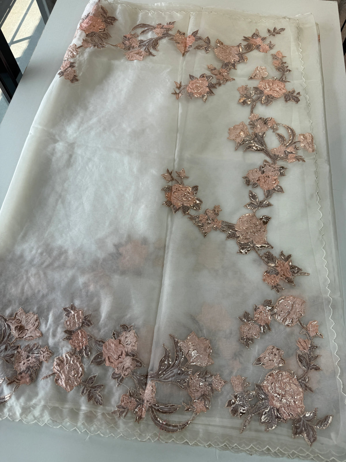 Soft organza saree/FK38