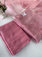 Korean Organza Saree / U4834