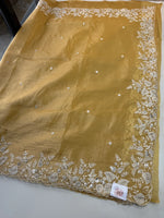 Crushed crape saree/ u5232