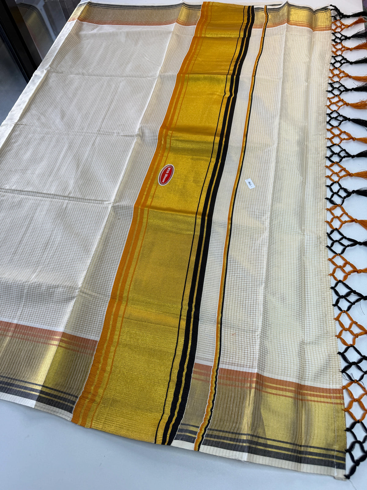 Onam cotton saree / MN7544