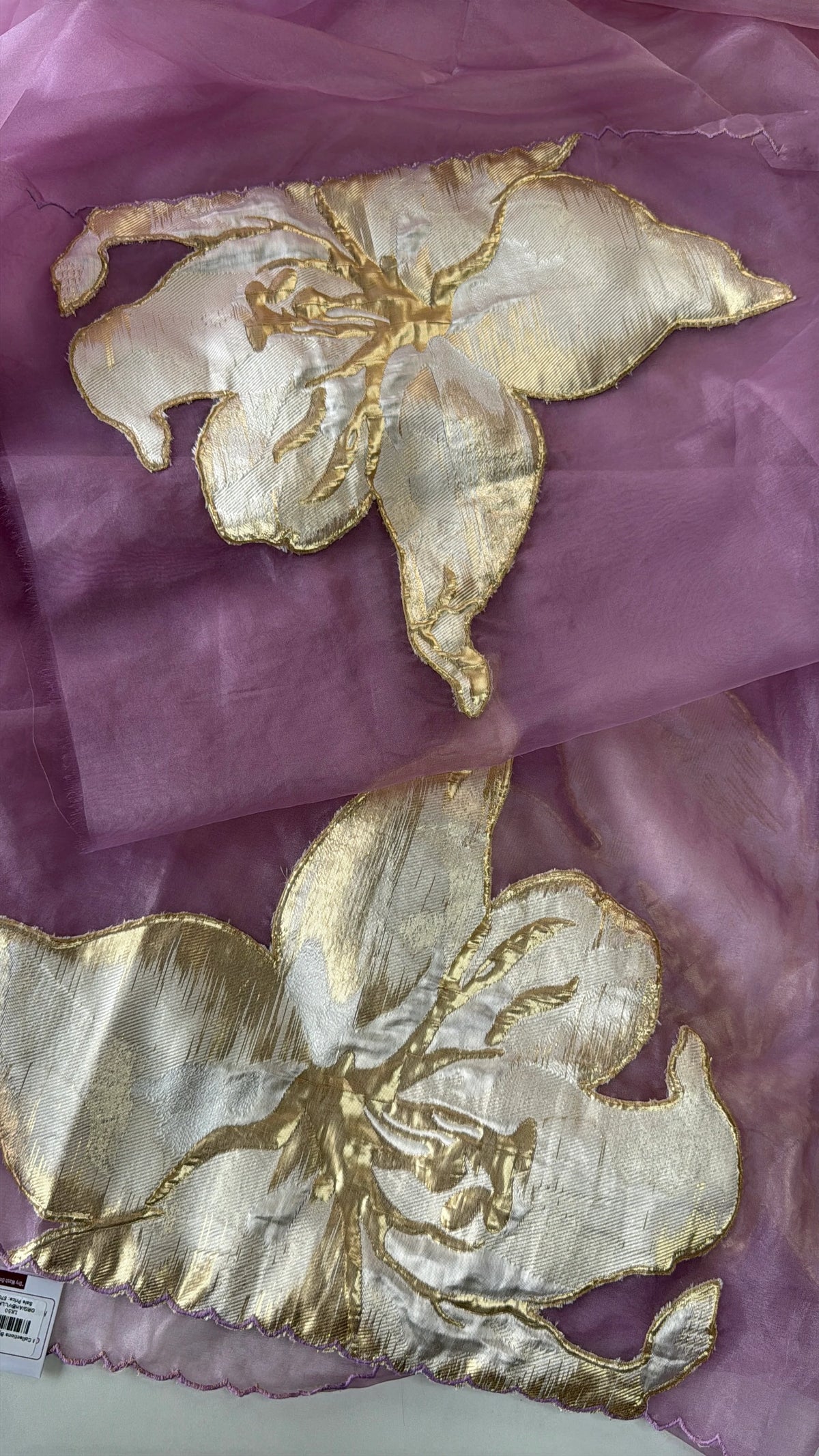 Soft oragnza saree/LK50