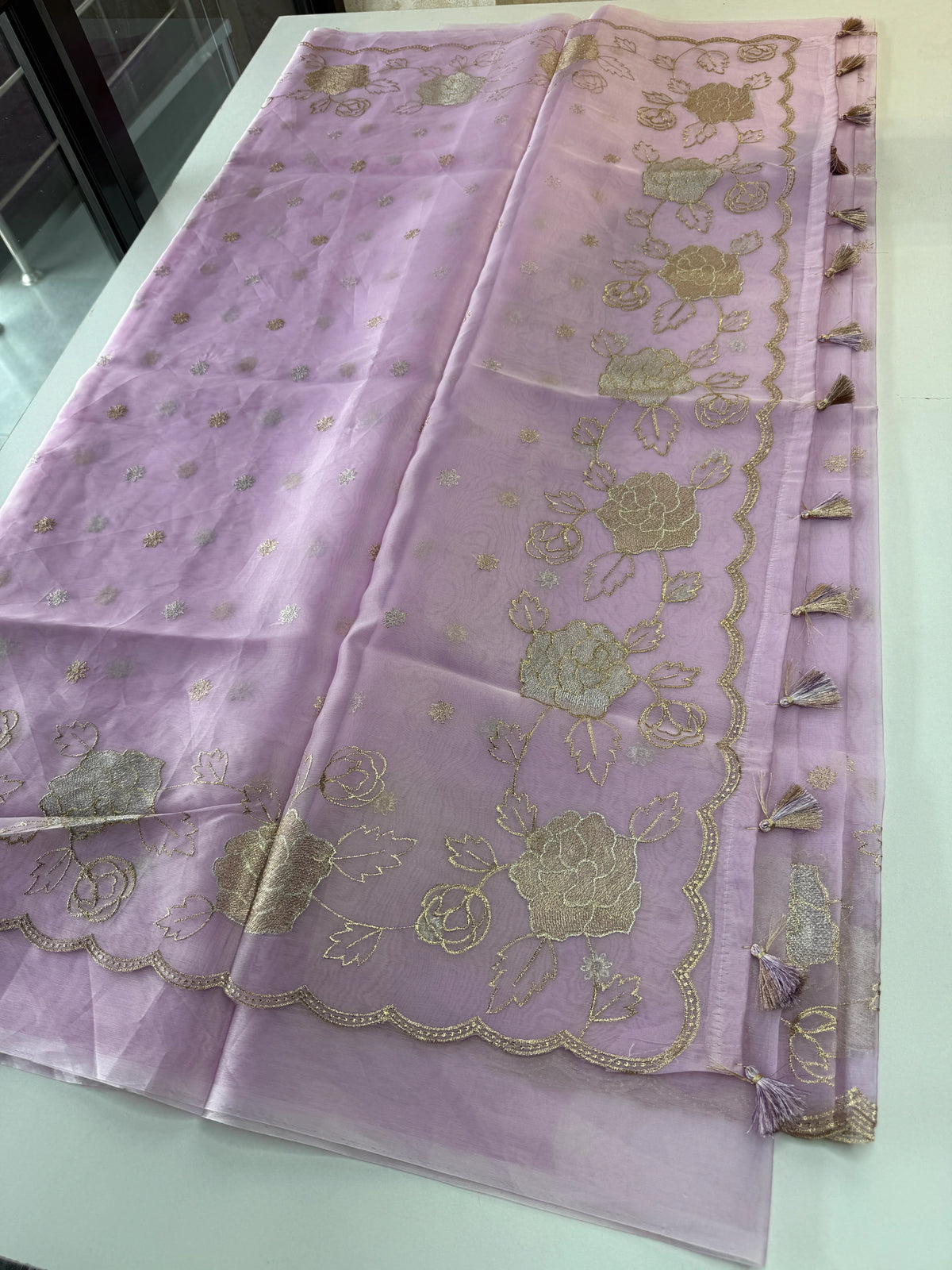 organza saree/ SS100