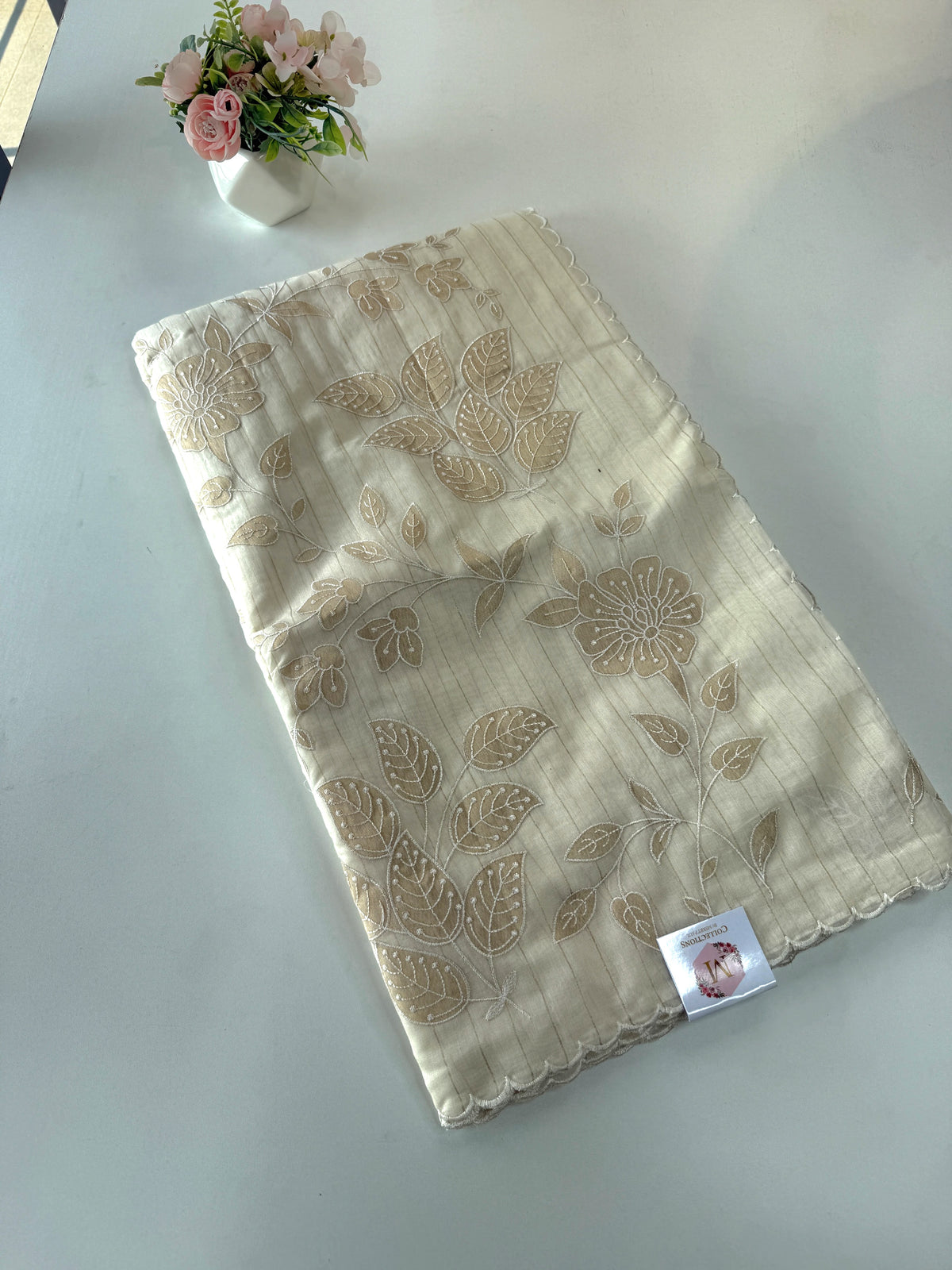 Chanderi cotton saree/ 114EFS